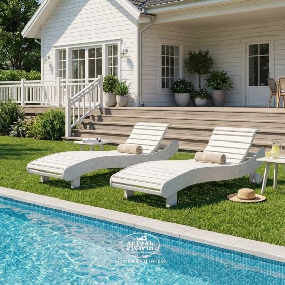 Шезлонг из массива северной сосны «Адирондак»