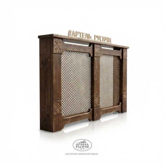 Деревянный экран на батарею под старину «Суздальский» 