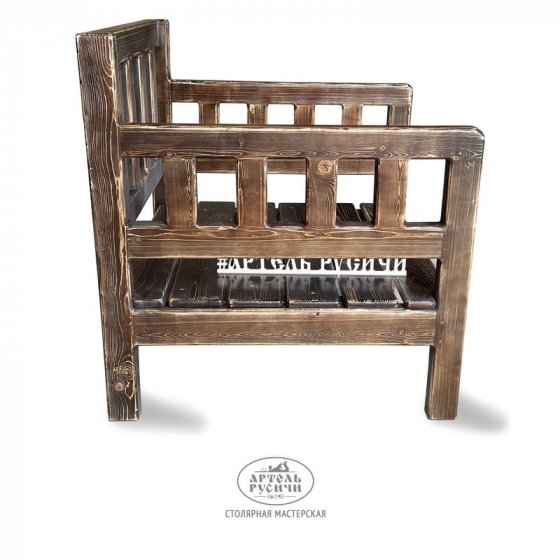 Деревянное кресло из массива сосны «Русский Лофт»