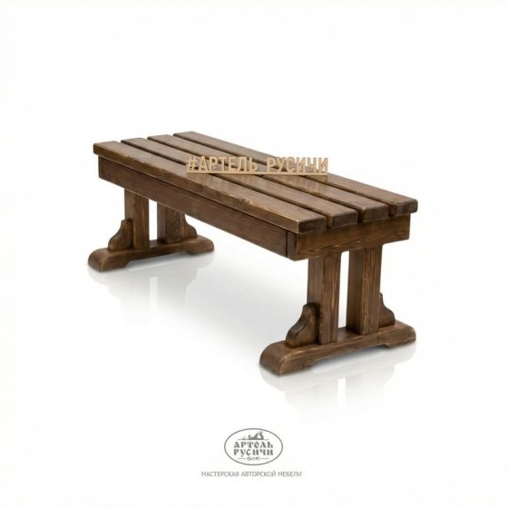 Лавка для бани из натурального дерева «Ладожская»
