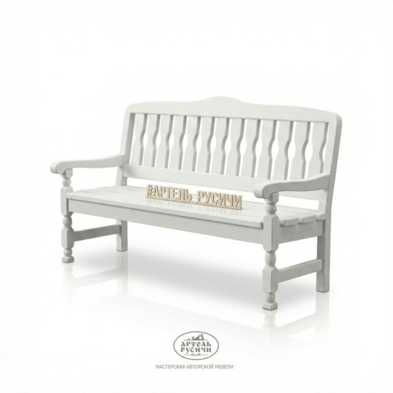 Скамья из массива натурального дерева «Прованс» 