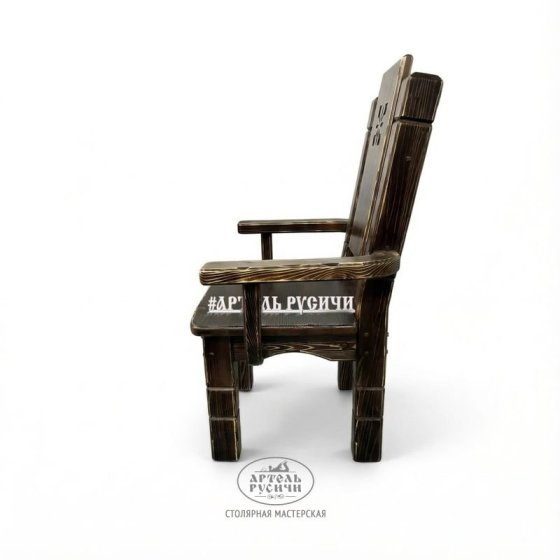 Кресло из массива дерева под старину «Суздальское»