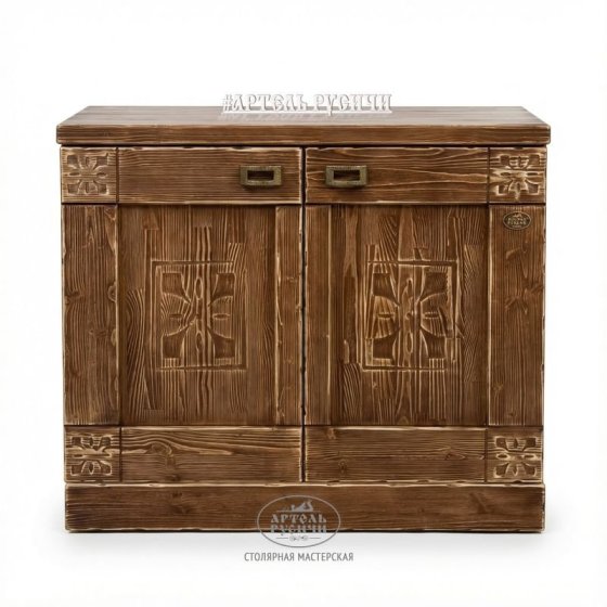 Комод из массива дерева «Суздальский» для бани 