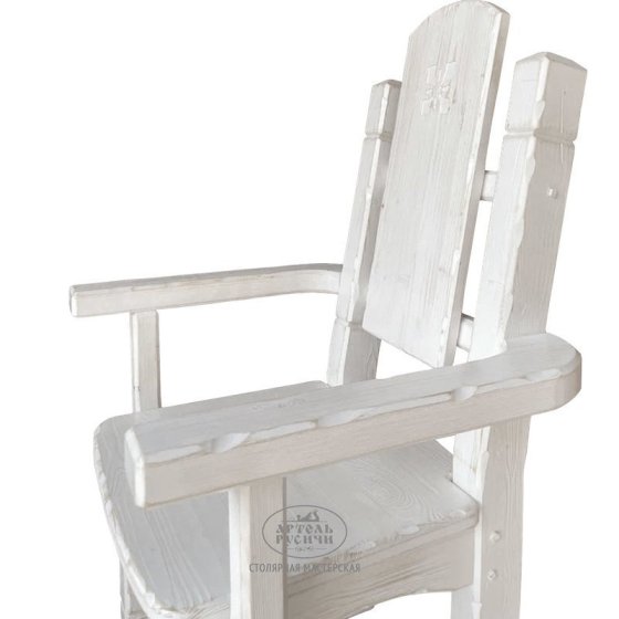 Кресло из массива дерева под старину «Суздальское»