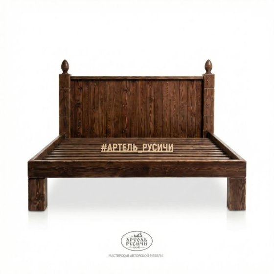 Кровать из массива северной сосны «Белгородская»