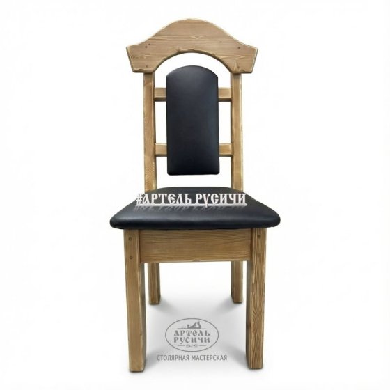 Стул из массива дерева с мягкими сидушкой и спинкой «Белгородский»