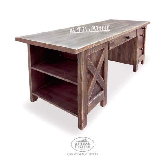 Письменный стол «Прованс» из массива северной сосны