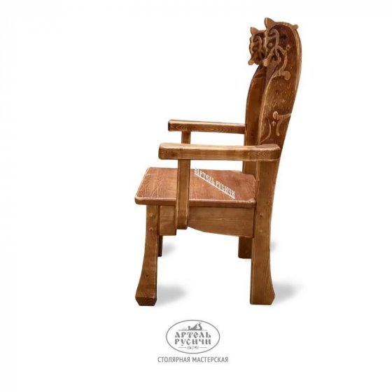 Комплект дизайнерской мебели премиум-класса из массива дерева «Драккар»