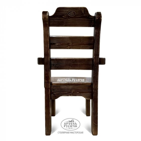 Кресло под старину из массива дерева «Ладожское»