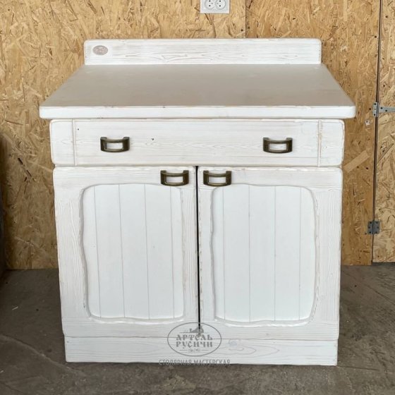 Комод винтажный белый из массива дерева «Ладожский»
