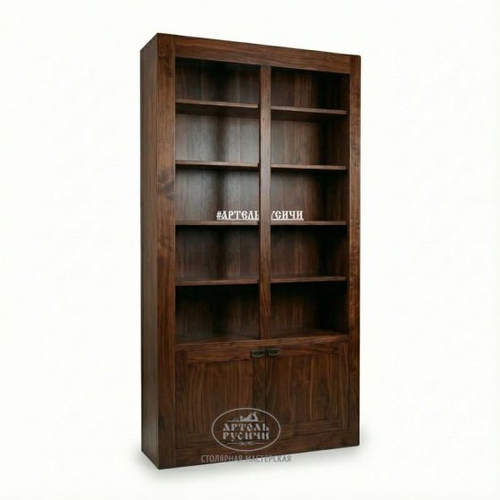 Книжный шкаф под старину из массива дерева | «Белгородский»