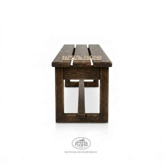 Лавка из массива натурального дерева «Лофт»