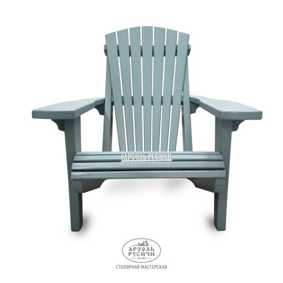 Адирондак  увеличенный – садовое кресло из массива дерева для улицы