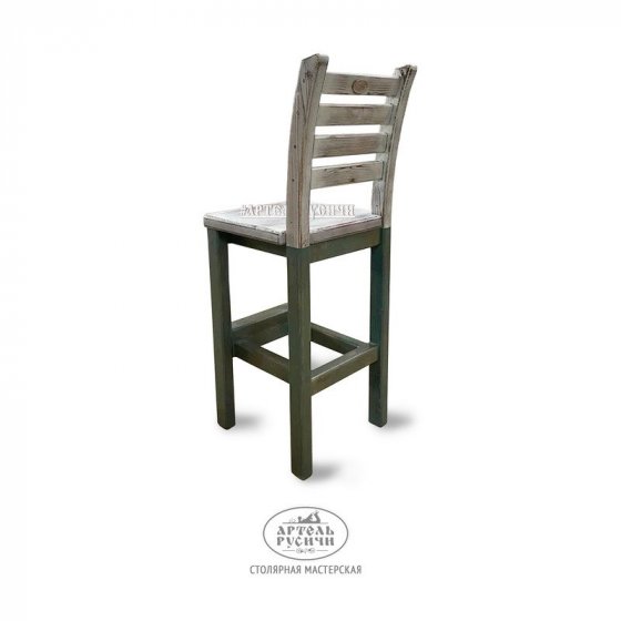  Барный стул из массива дерева «Бали-стайл»