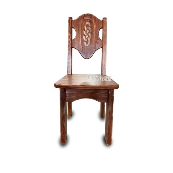 Стул под старину с резьбой «Смоленский» для беседки, бани или кафе