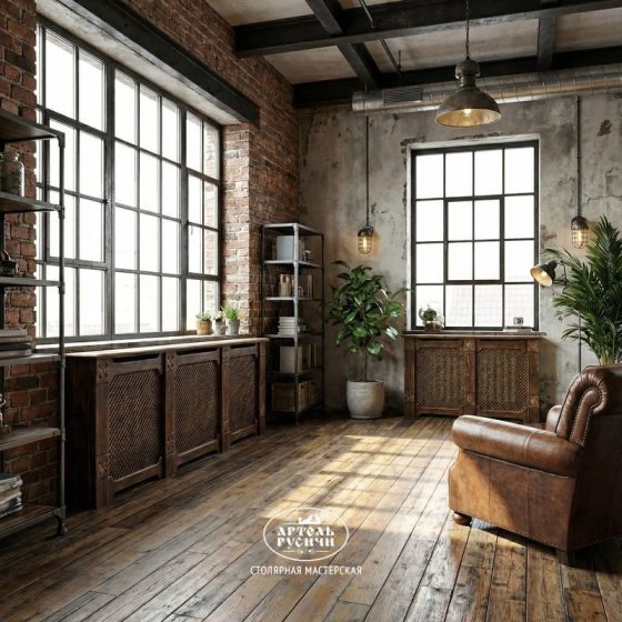 Деревянный экран на батарею под старину «Суздальский» 