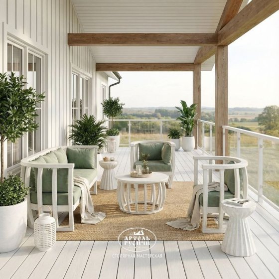 Диванная группа «Бали-стайл» для террасы, беседки и сада