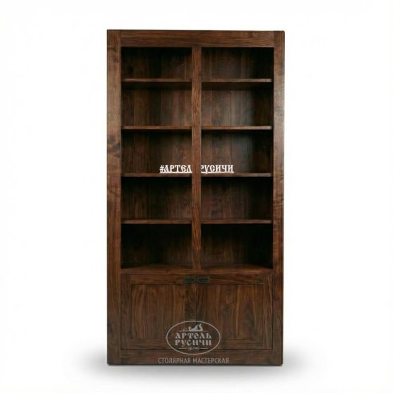 Книжный шкаф под старину из массива дерева | «Белгородский»