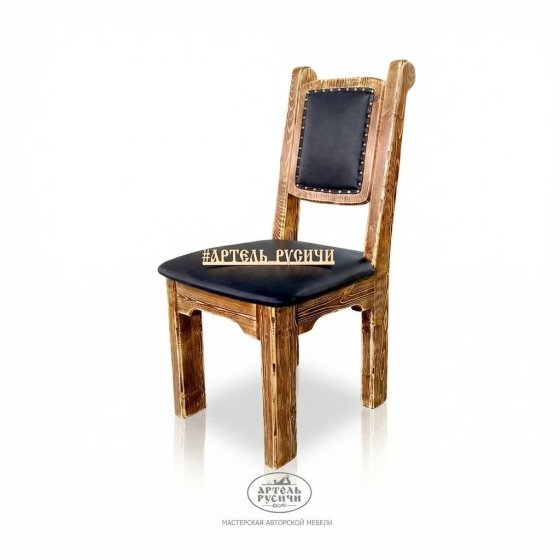 Стул «Ладожский» с мягкой обивкой и декоративными гвоздиками