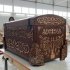Дизайнерский деревянный сундук с резьбой 
