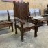 Трон под старину «Новгородский» из массива дерева