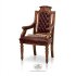 Кресло деревянное с мягкой обивкой «Купеческое»