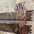Вешалка с полочкой под старину «Псковская» увеличенная