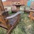 Садовое кресло Адирондак из дерева для улицы — Adirondack Chair — американская классика