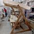 Садовые деревянные качели «Курортные» с теневым навесом, матрасом и подушками 