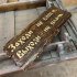Деревянная табличка под старину с надписью