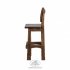 Состаренный барный лофт стул из дерева «Ладожский»