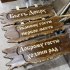 Деревянные таблички из массива сосны под старину 