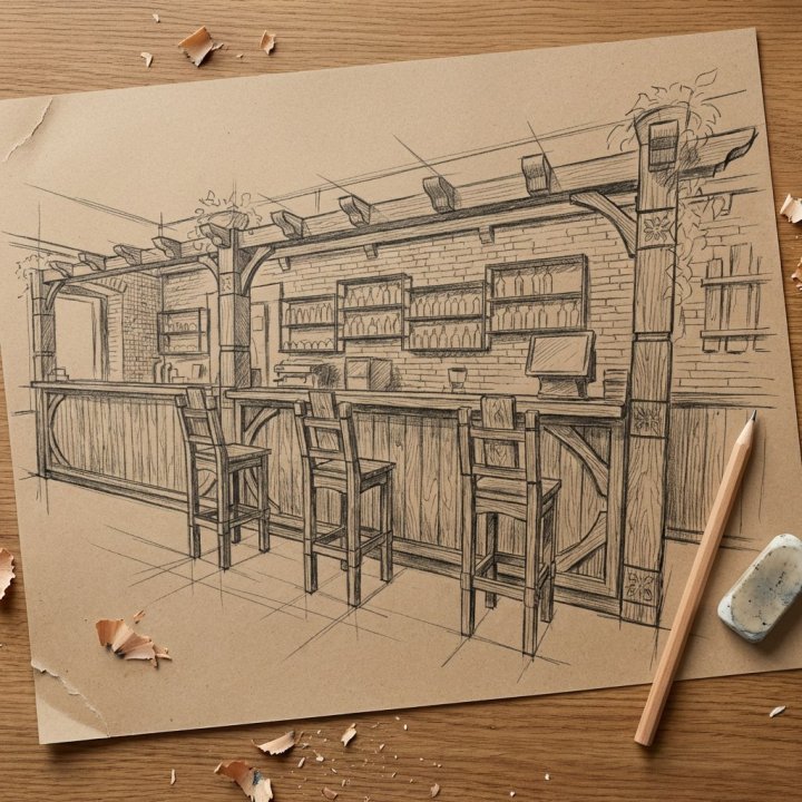 Характеристики Барная стойка / ресепшн коллекция «Суздальская»