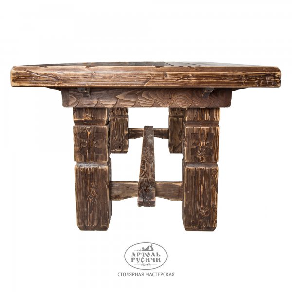 Характеристики Большой деревянный стол 3 метра на 12 персон «Суздальский»