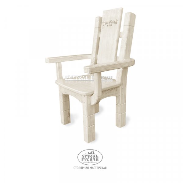 Характеристики Деревянное кресло с резной надписью «Суздальское»