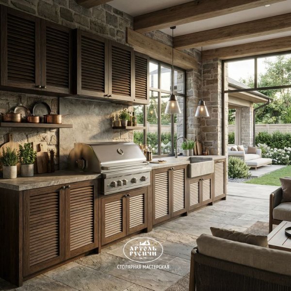 Характеристики Фасад из массива сосны для кухни и шкафов в стиле кантри-рустик
