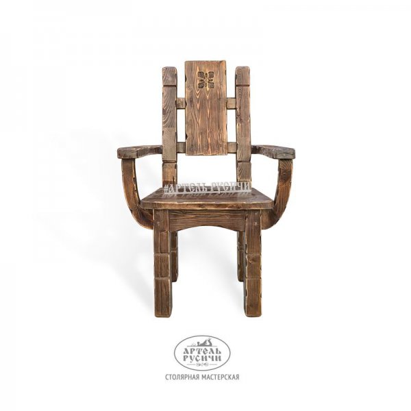 Характеристики Кресло из массива дерева под старину «Суздальское»
