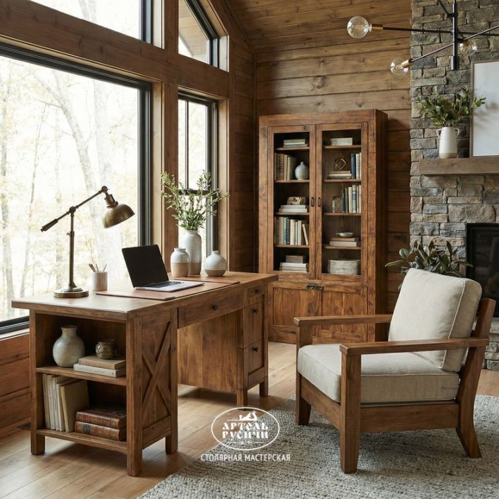 Характеристики Письменный стол «Прованс» из массива северной сосны