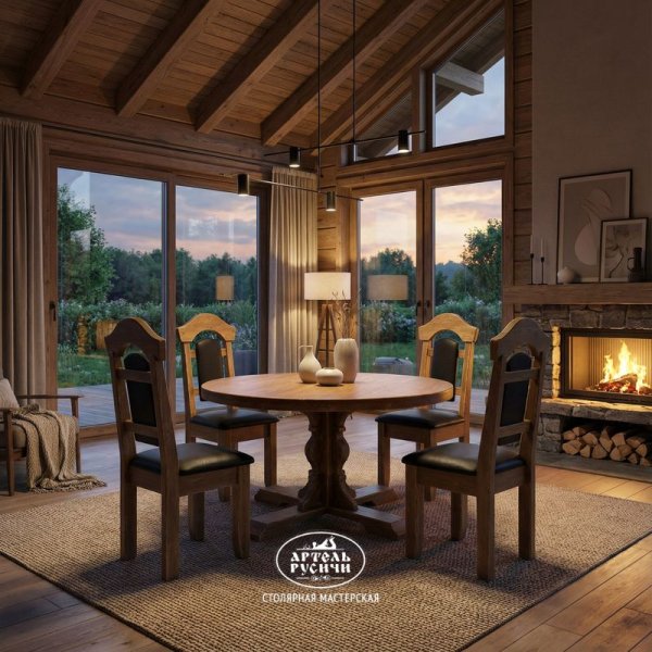 Характеристики Стул из массива дерева с мягкими сидушкой и спинкой «Белгородский»