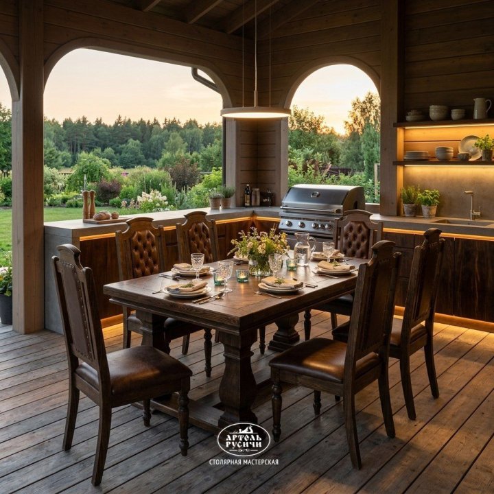 Характеристики Стул из массива дерева с мягкой обивкой «Купеческий»