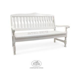 Скамья из массива натурального дерева «Прованс»