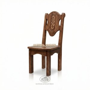 Стул под старину с резьбой «Смоленский» для беседки, бани или кафе
