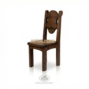 Стул под старину «Смоленский» из сосны для беседки, бани или кафе