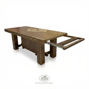 Стол трансформер из массива под старину «Суздальский» 