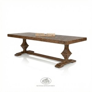 Обеденный стол под старину из массива дерева «Московия»