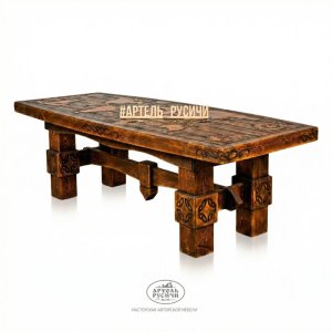 Стол викингов с картой мира на столешнице | Коллекция «Драккар»