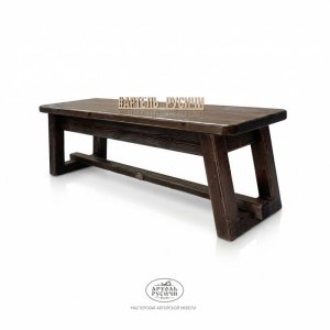 Лавка из массива натурального дерева «Лофт»