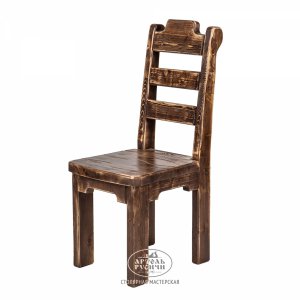 Деревянный стул под старину русский лофт «Ладожский»