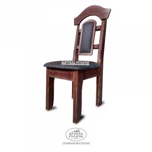 Деревянный стул под старину с мягкой обивкой «Белгородский»