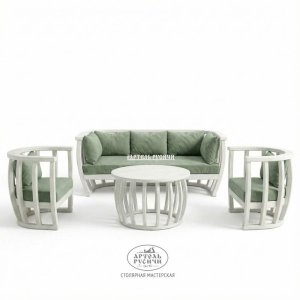 Диванная группа «Бали-стайл» для террасы, беседки и сада